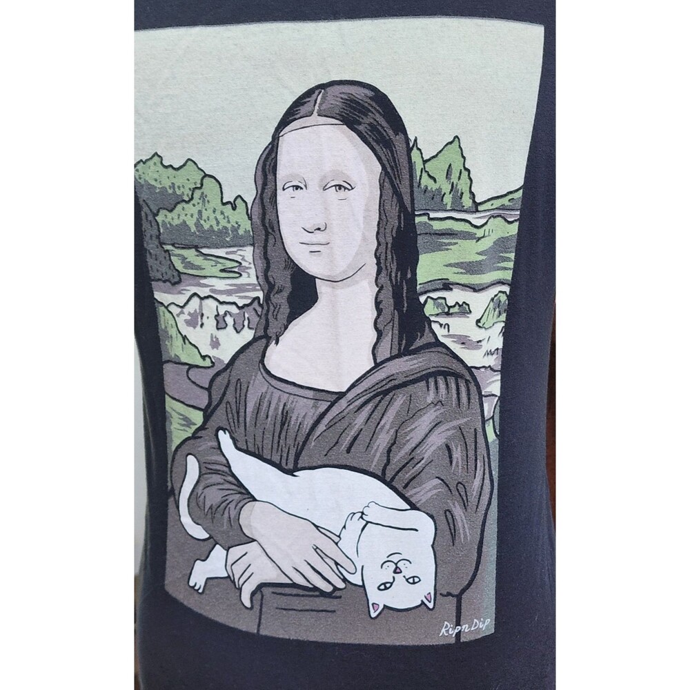 RipNDip Nermal Mona Lisa Streetwear Tee Size Small